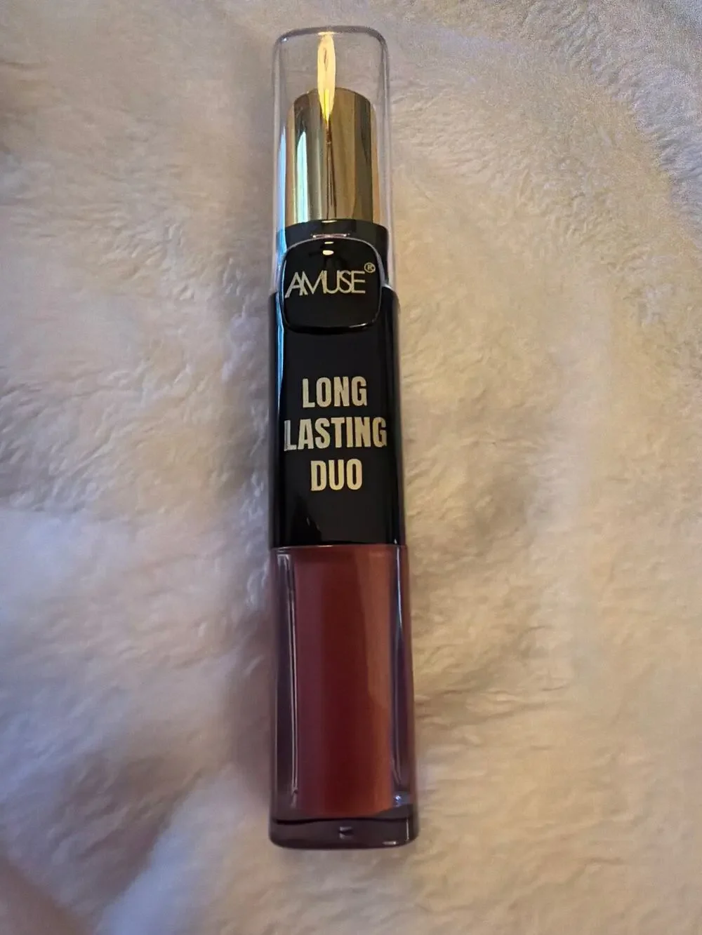 AMUSE Long Lasting Duo No. 6 Rose Brown Liquid Matte Lipstick 8g NEW